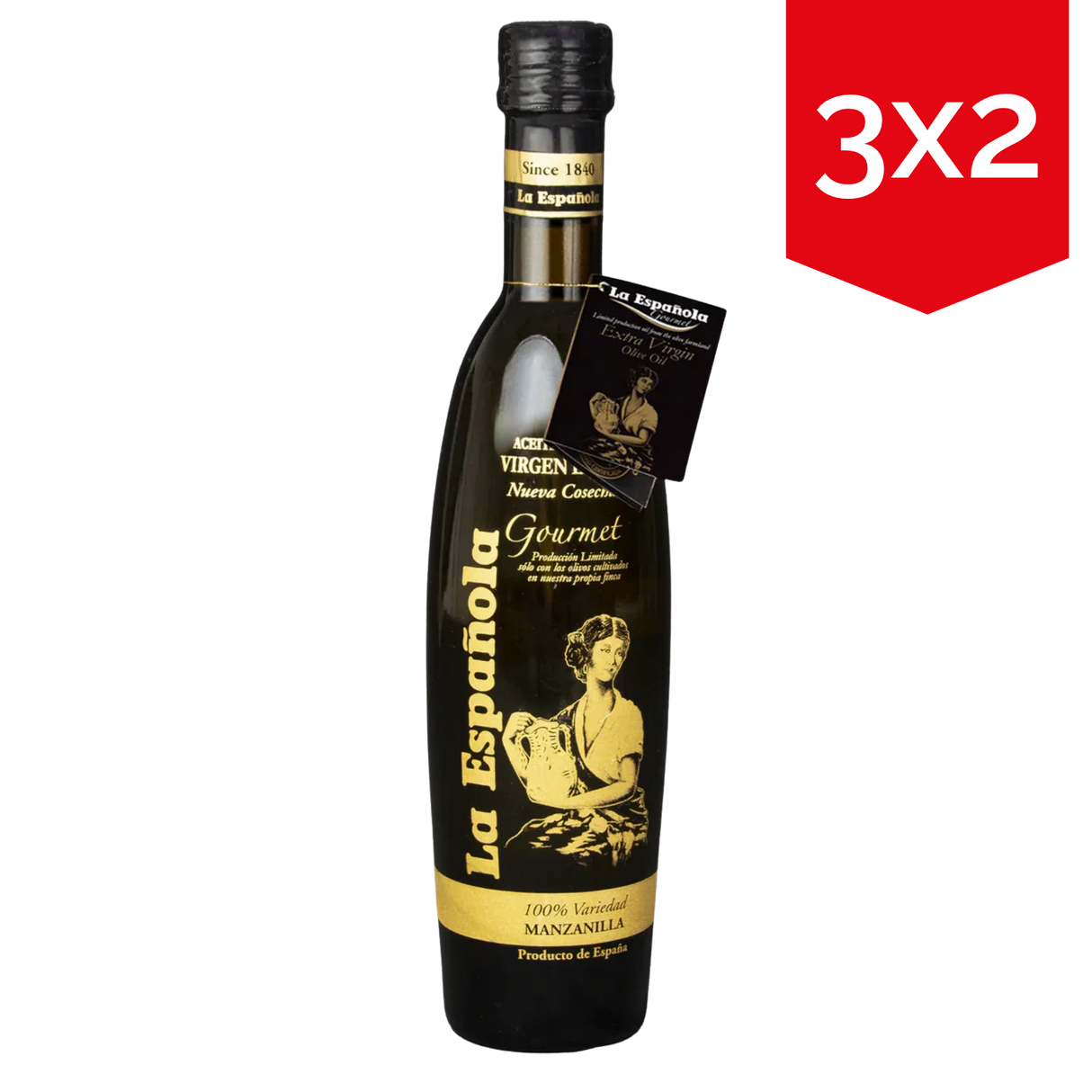 Aceite de Oliva Virgen Extra Gourmet Manzanilla La Española Botella Cristal 500ml