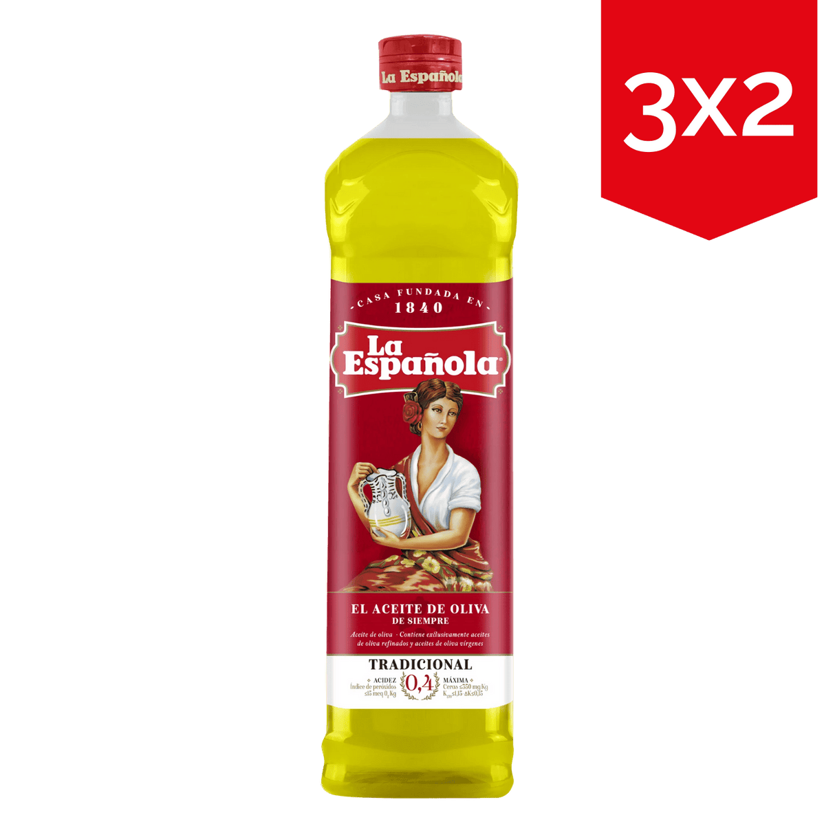 Aceite de Oliva Suave 0,4 en botella de 1L