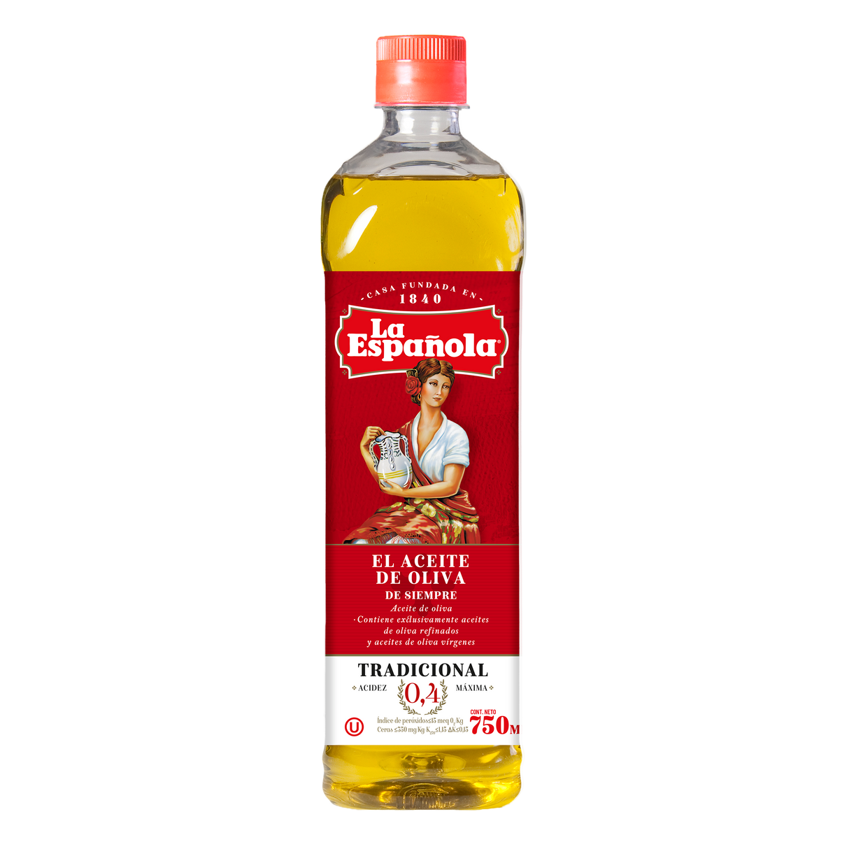 Aceite de Oliva Suave 0,4 en botella de 750 ml