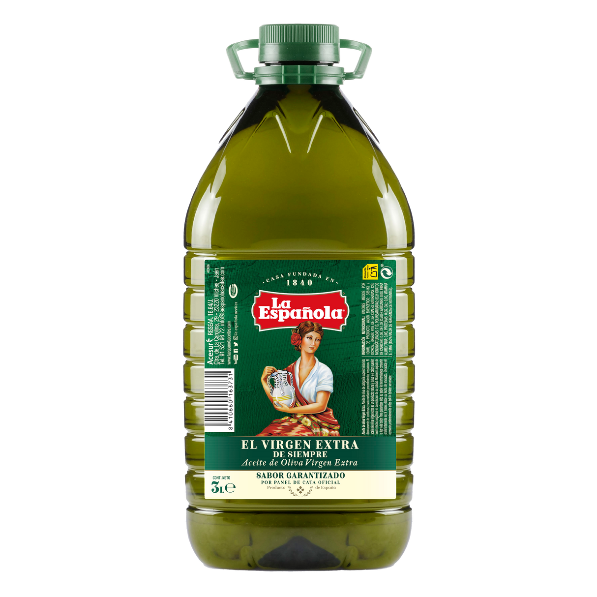 Aceite de Oliva Virgen Extra Garrafa 3L
