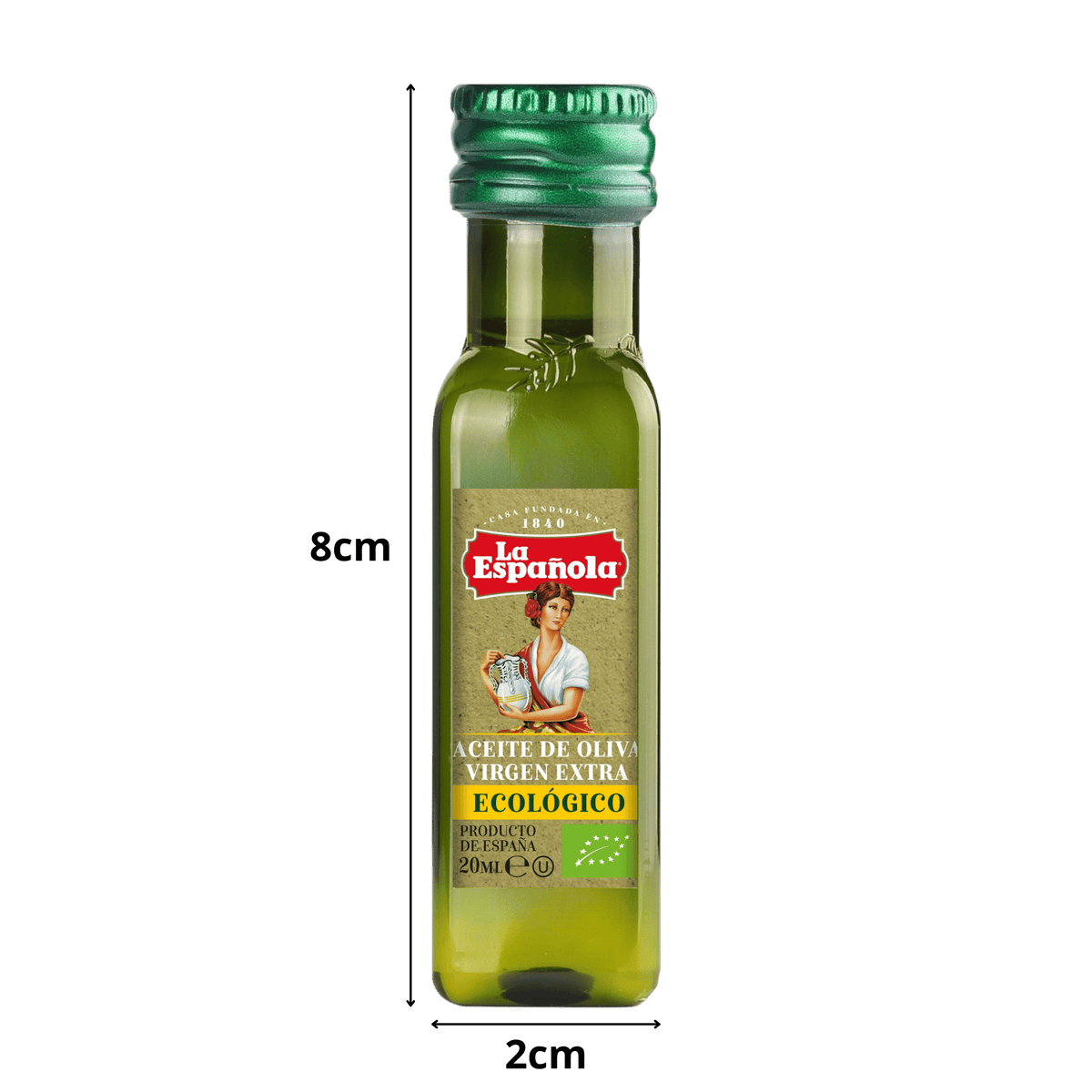 Bandejas expositorias (4x50) 200 miniaturas de Aceite de Oliva Virgen Extra Ecológico de 20ml