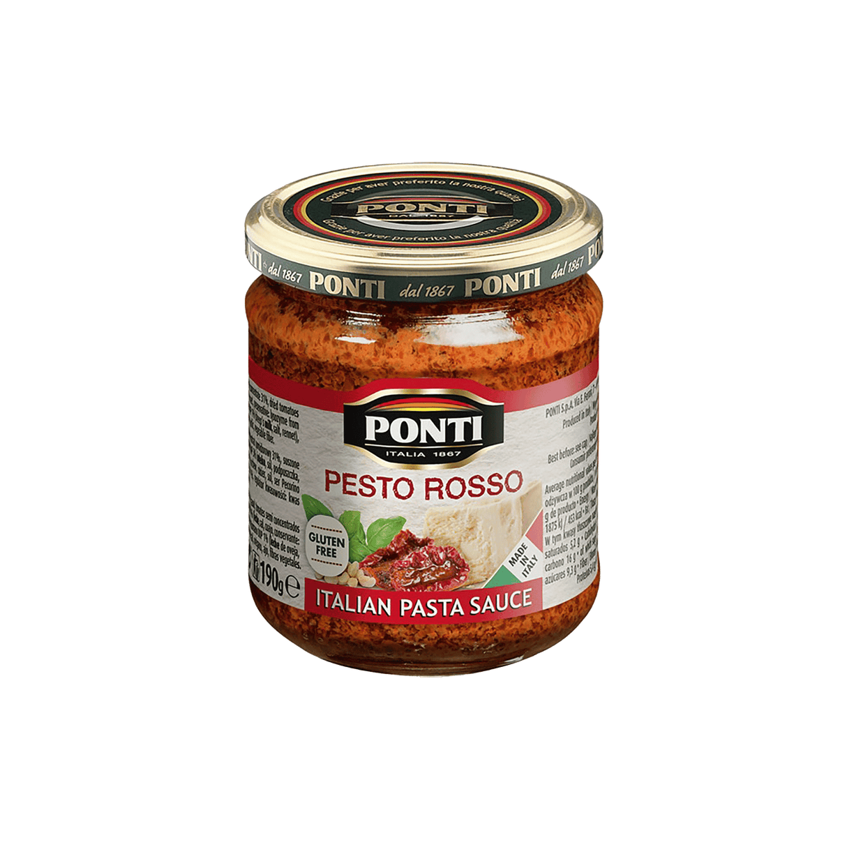 Pesto Rosso Ponti 190 gramos