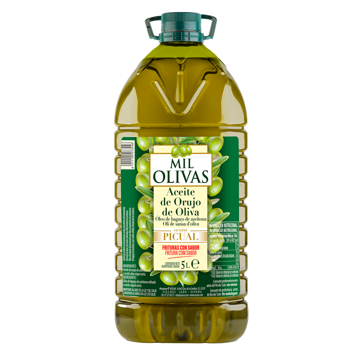 Aceite de orujo de oliva picual Mil Olivas garrafa de 5L
