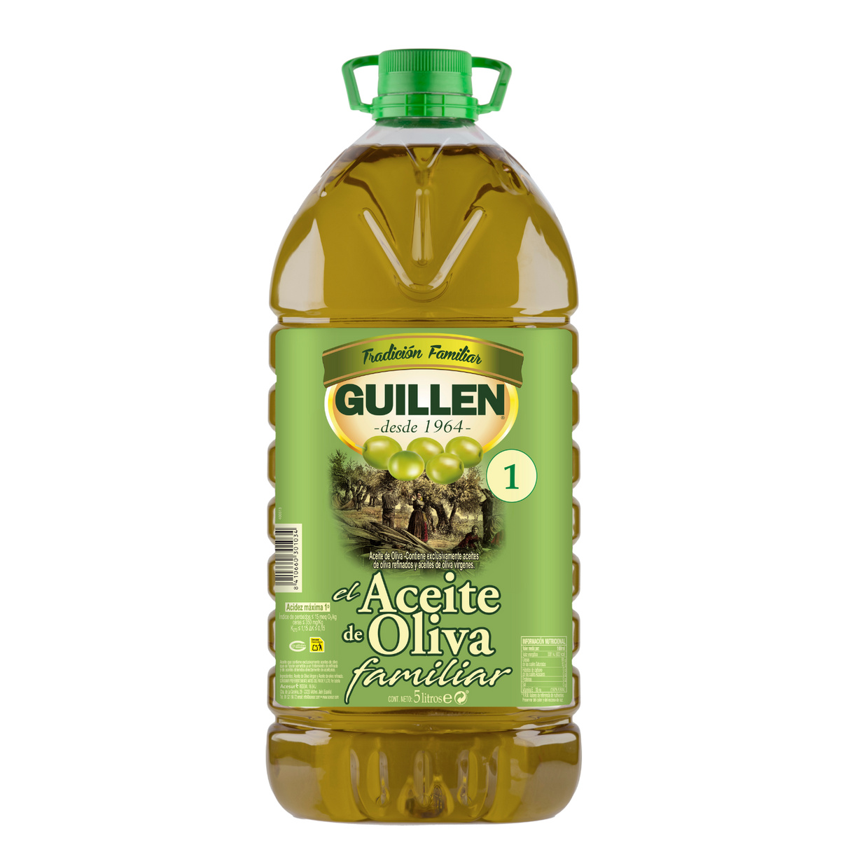 Aceite de Oliva Intenso 1º Guillén en Garrafa 5L