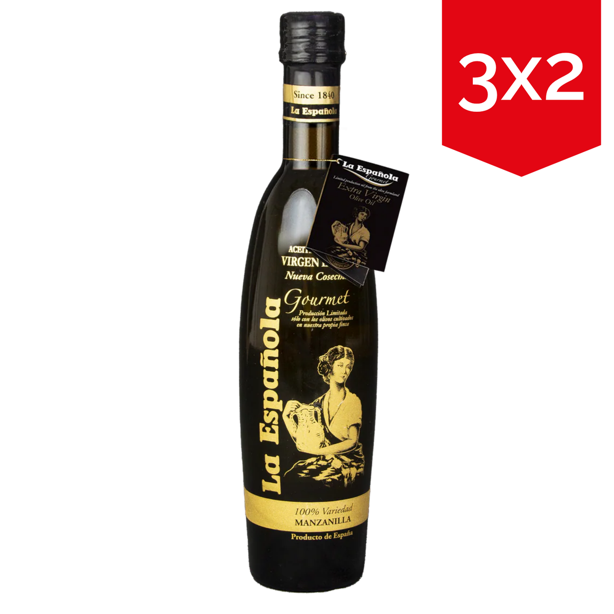 Aceite de Oliva Virgen Extra Gourmet Manzanilla La Española Botella Cristal 500ml