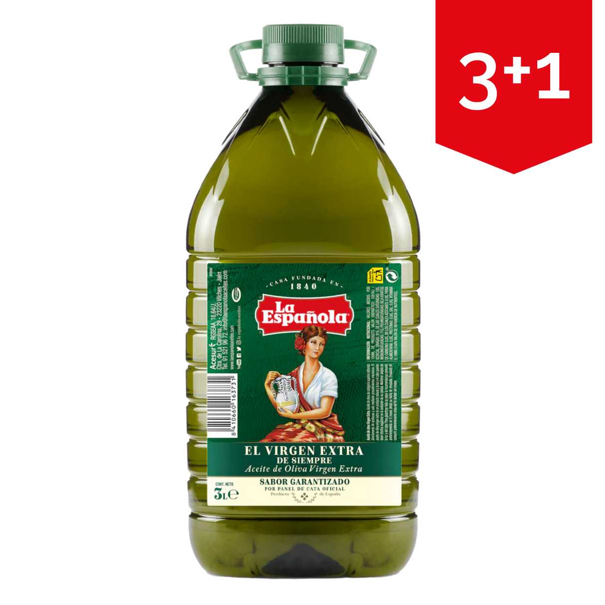Aceite de Oliva Virgen Extra Garrafa 3L