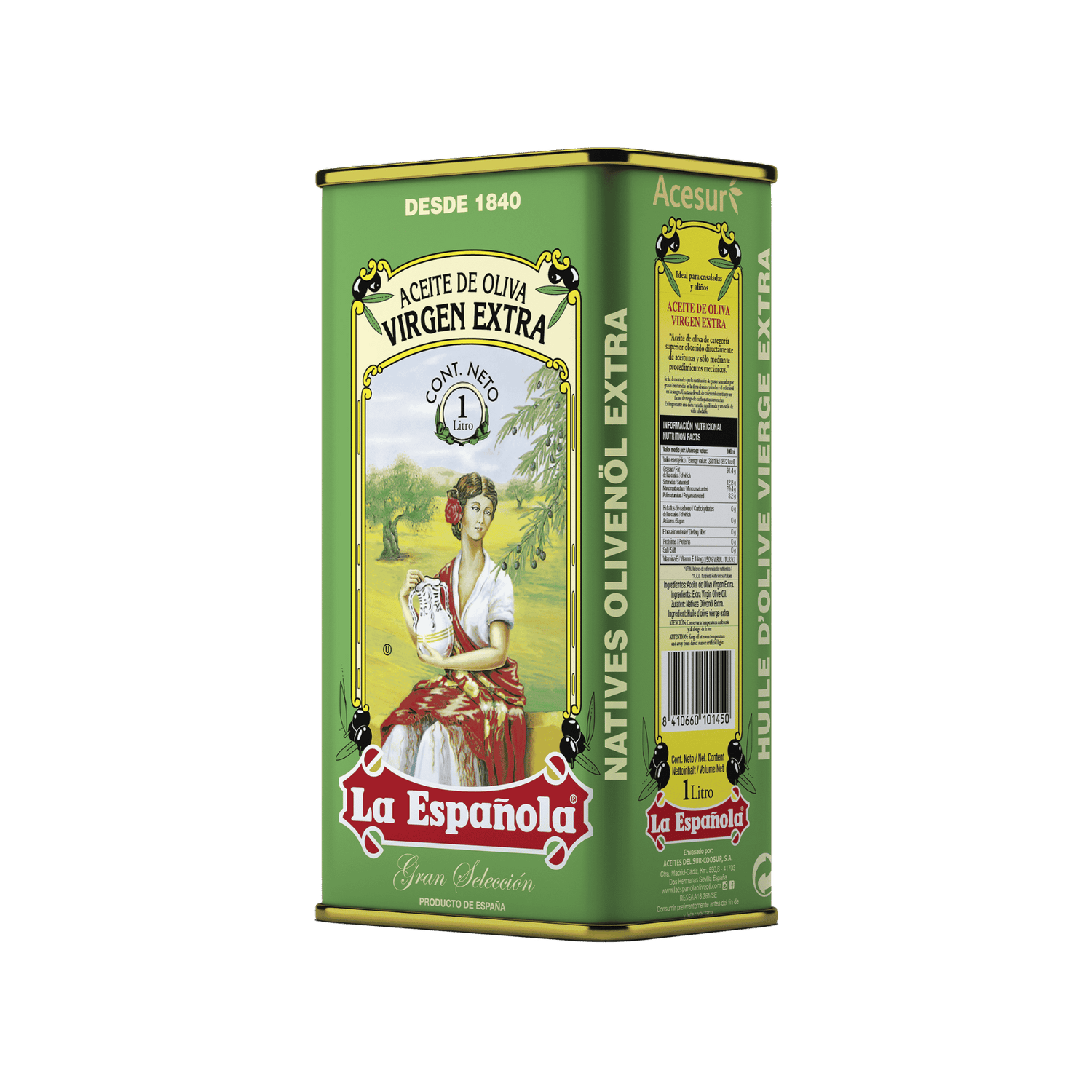 Aceite de Oliva Virgen Extra en Lata 1L