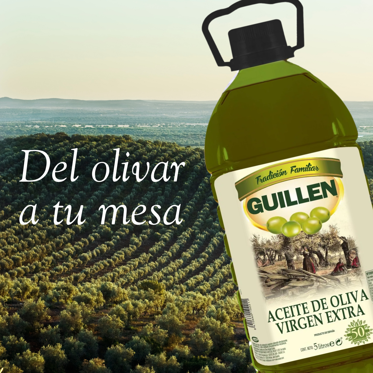 Aceite de Oliva Virgen Extra Guillén en Garrafa de 5L