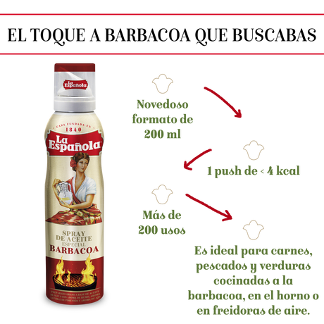 Aceite de Oliva La Española especial Barbacoa en Spray 200 ml