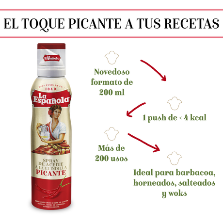 Aceite de Oliva Picante La Española en Spray 200 ml
