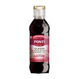 Glassa de aceto balsámico IGP Módena con zumo de frambuesa de Ponti 250 g La Española