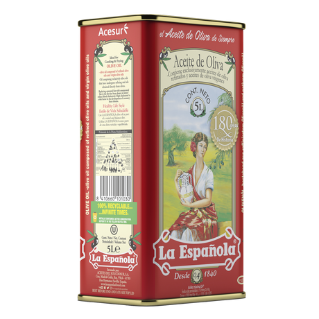 Aceite de Oliva Suave 0,4º La Española en Lata 5L